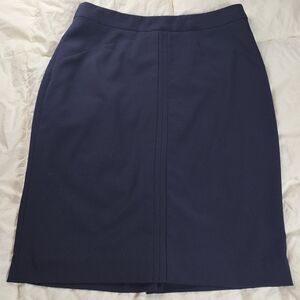 Antonio Melani Navy Blue Pencil Skirt Business Professional Size 10